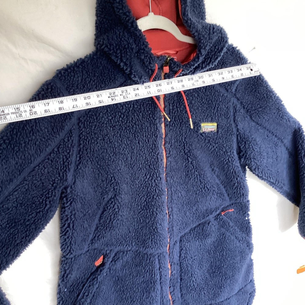 LL bean Mountain pile fleece coat Sherpa Jacket - Picture 4 of 12
